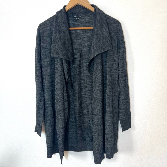 Theory Draped Trincy Wool Open Front Cardigan Sweater Sz S - Picture 3 of 10